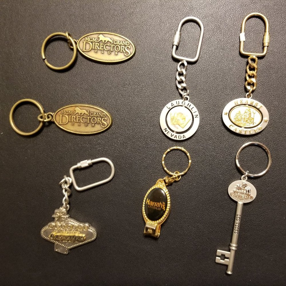 Vintage Las Vegas key chains lot